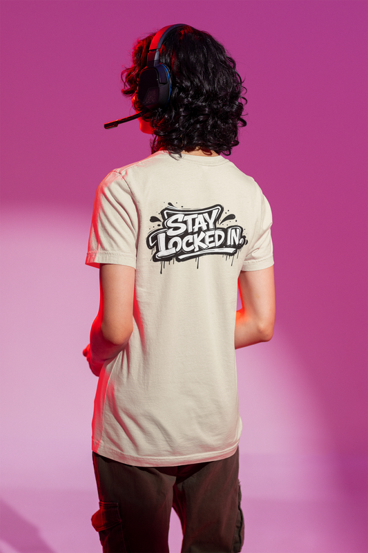 Stay Locked In T-Shirt with Back Design