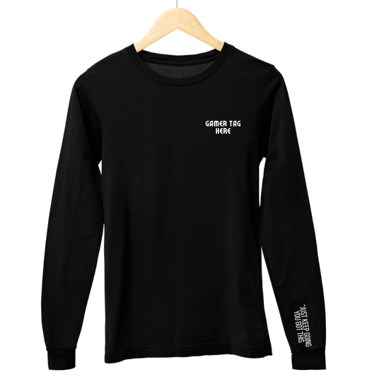 Wrist Checked Custom Quote Long Sleeve