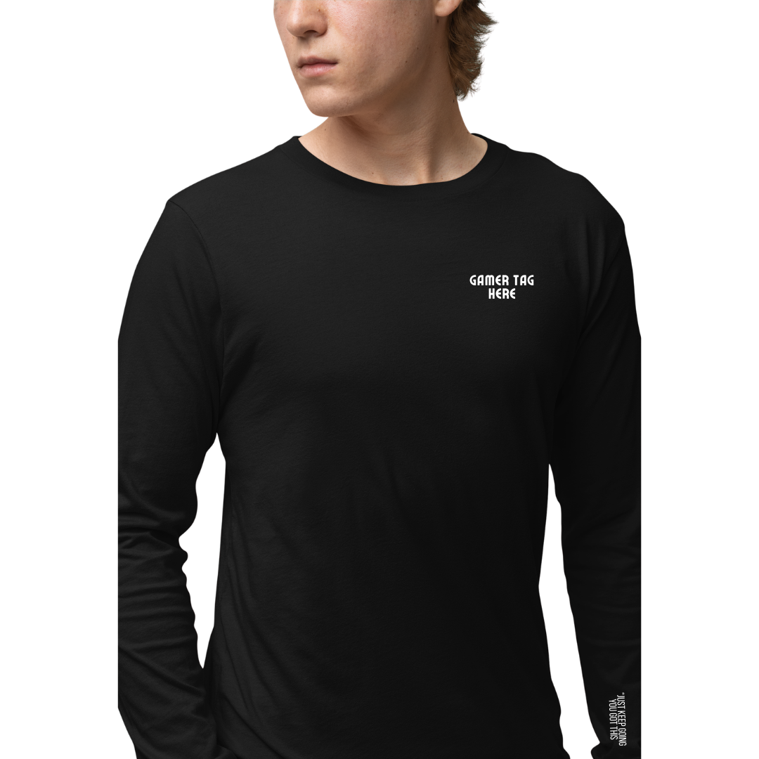 Wrist Checked Custom Quote Long Sleeve