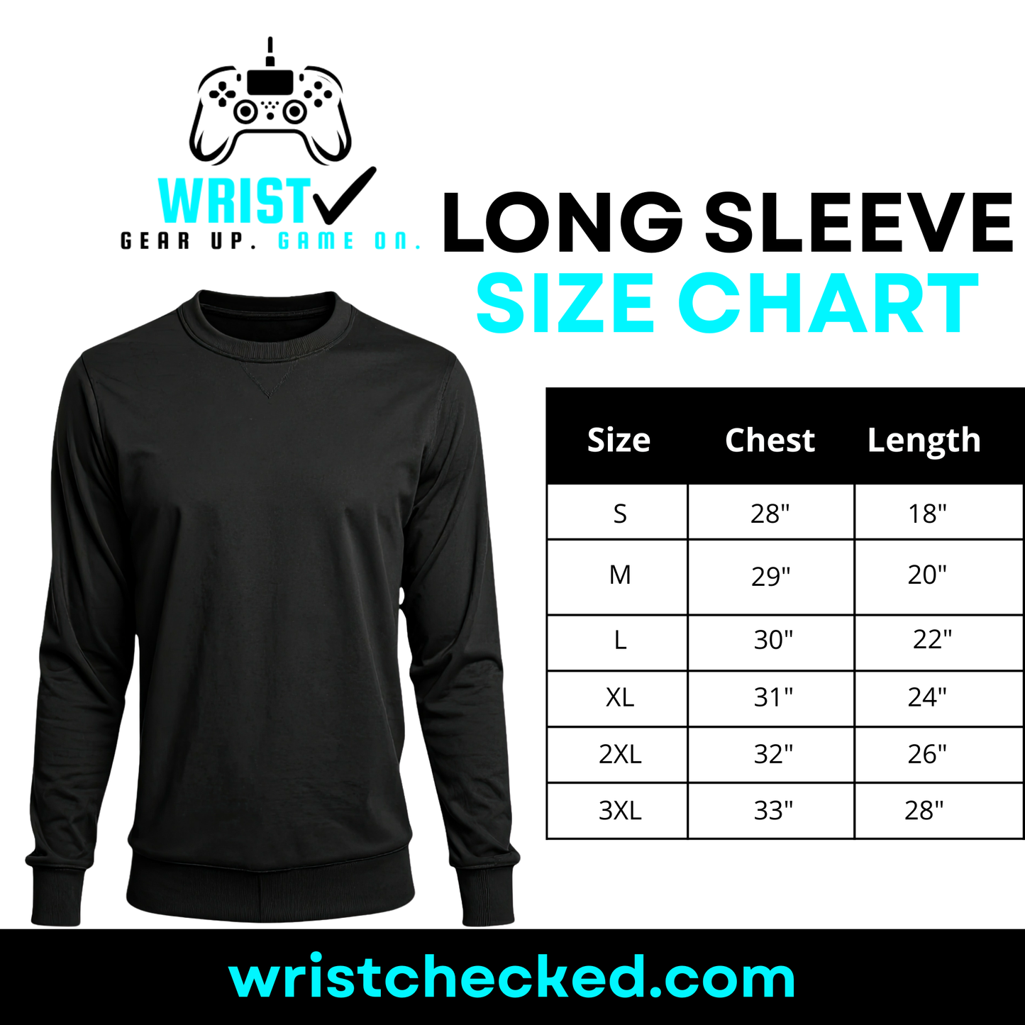 Wrist Checked Custom Quote Long Sleeve