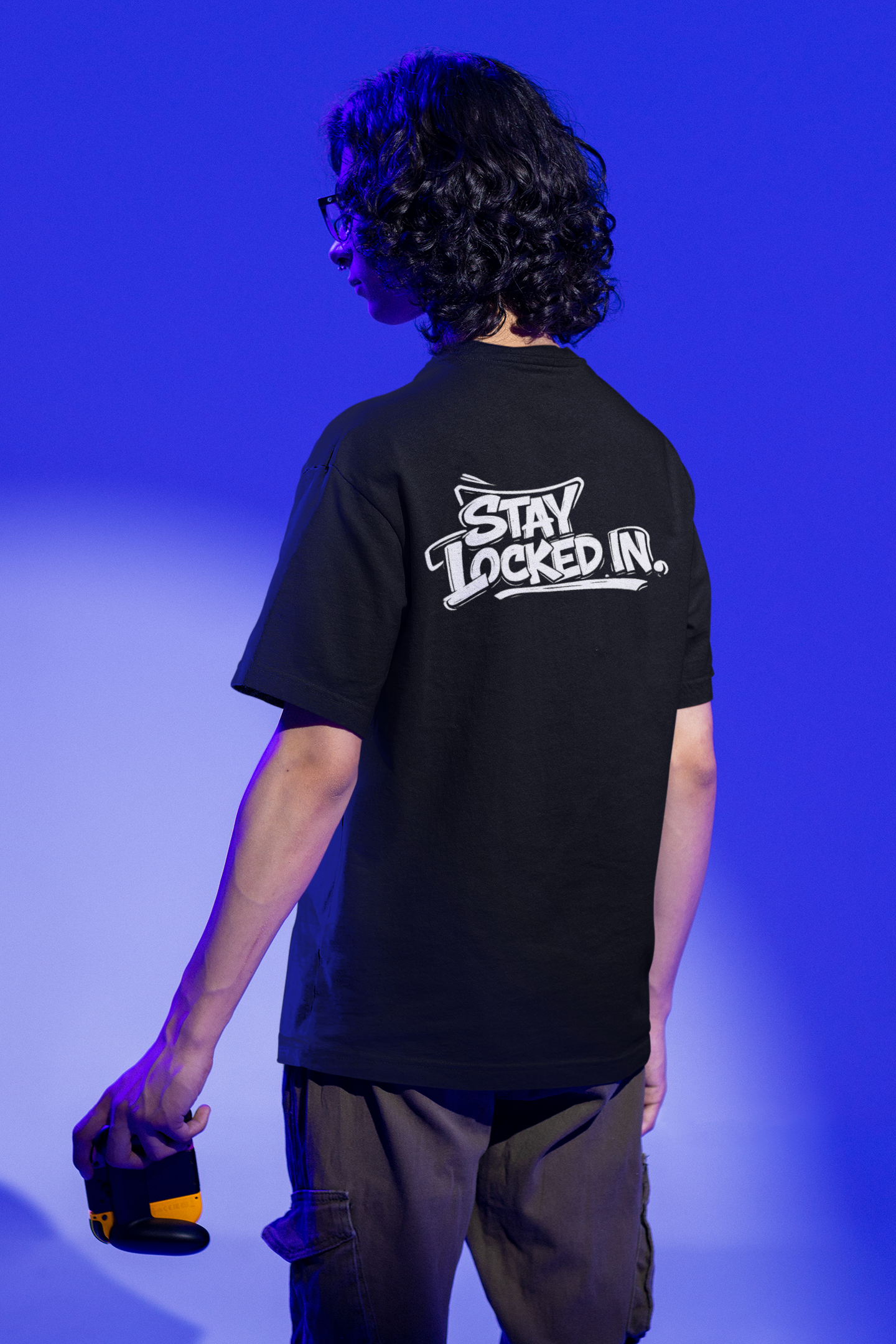 Stay Locked In T-Shirt with Back Design